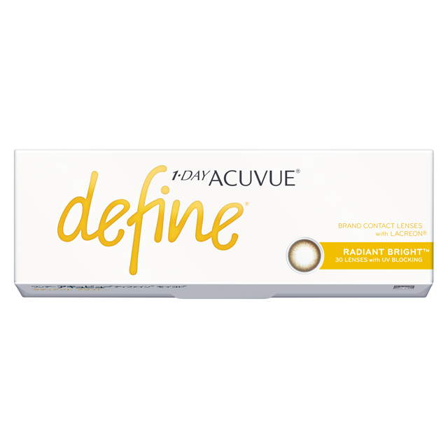 ワンデー アキュビュー ディファイン モイスト ラディアントブライト ブラウン