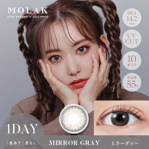 MOLAK 1dayUV ミラーグレー