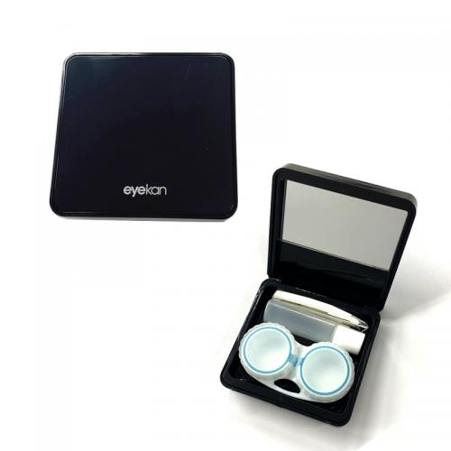 シンプルツートーンレンズケース(K1829)ブラック